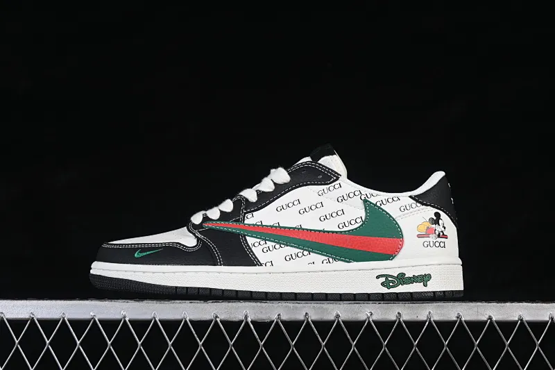 All categories Air Jordan Jordan series basketball shoes Air Jordan 1 Low High-end customized low-top sneakers Travis Scott x Fragment Design x Air Jordan 1 Low OG SP AJ1 Joe 1 joint Disney red and green low-top cultural casual sneakers DZ2688-009